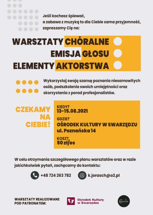 Warsztaty plakat